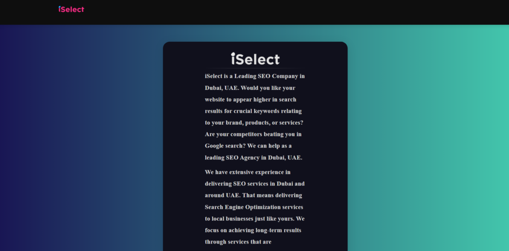 iSelect