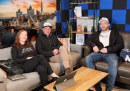 at-the-Podcast-studio-with-Snappy-Rubbish-Remvoals-founder-and-chief-in-editor-of-London-Business-Newss-Manuela-WIllbold