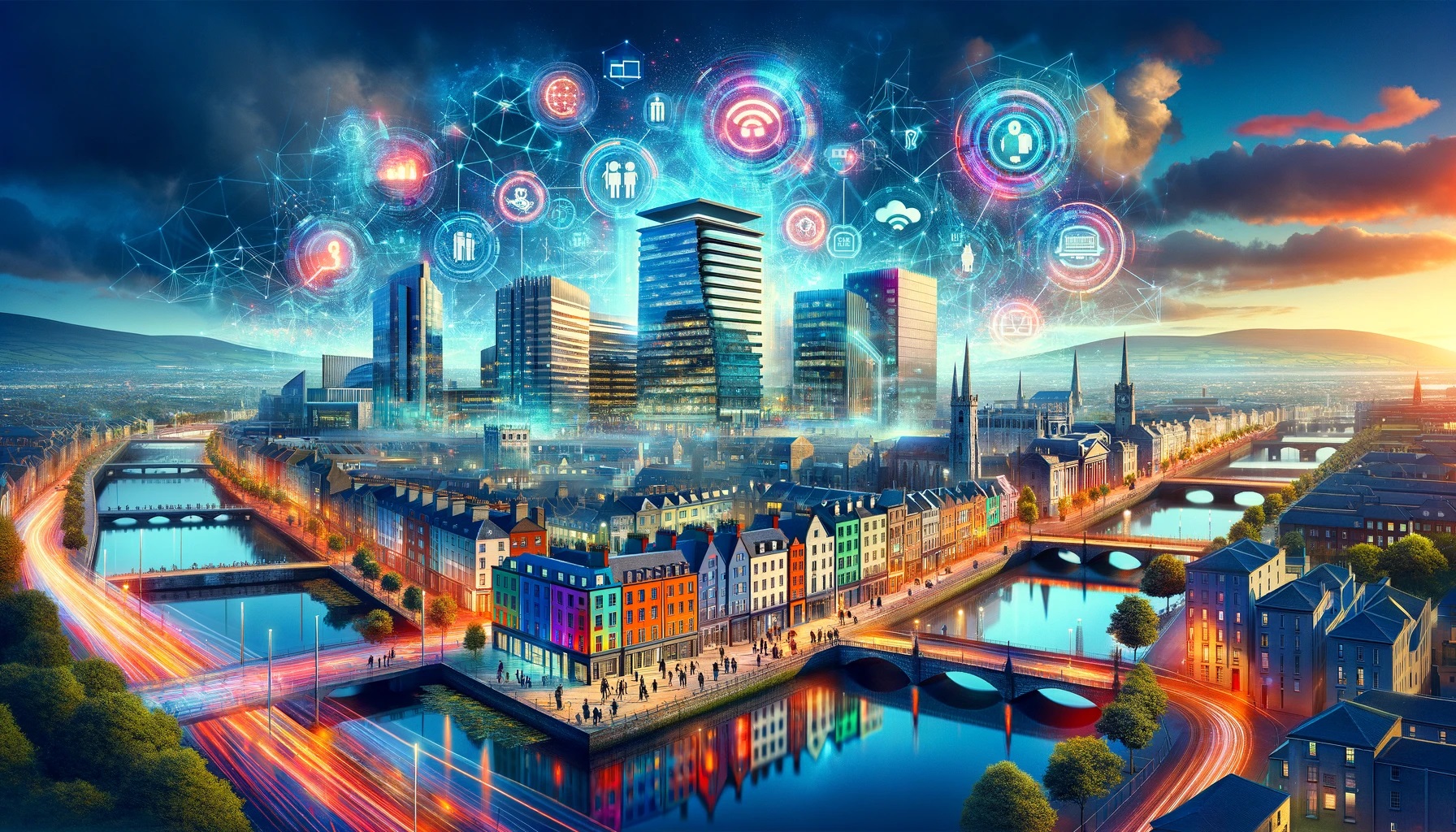 Dublin-modern-skyscrapers-representing-the-thriving-tech-hub