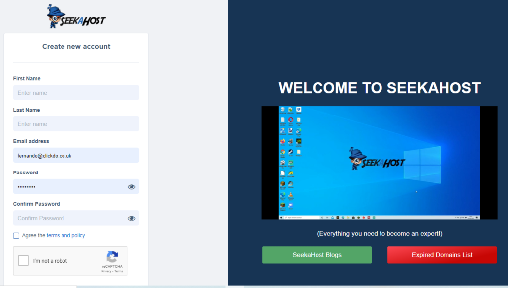 register-at-SeekaPanel-wordpress-hosting-control-panel