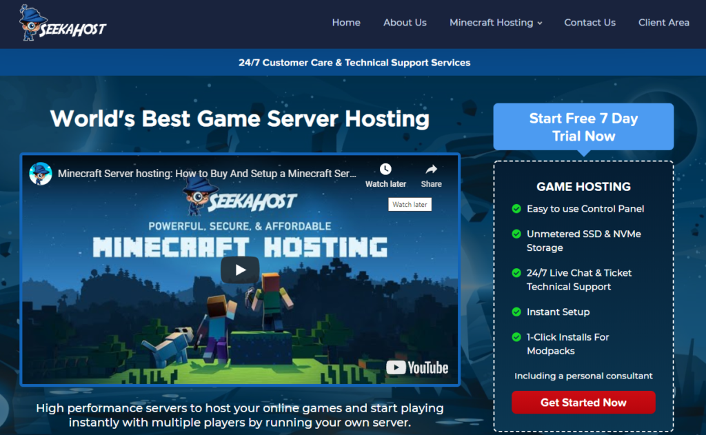 SeekaHost-Minecraft-server-hosting