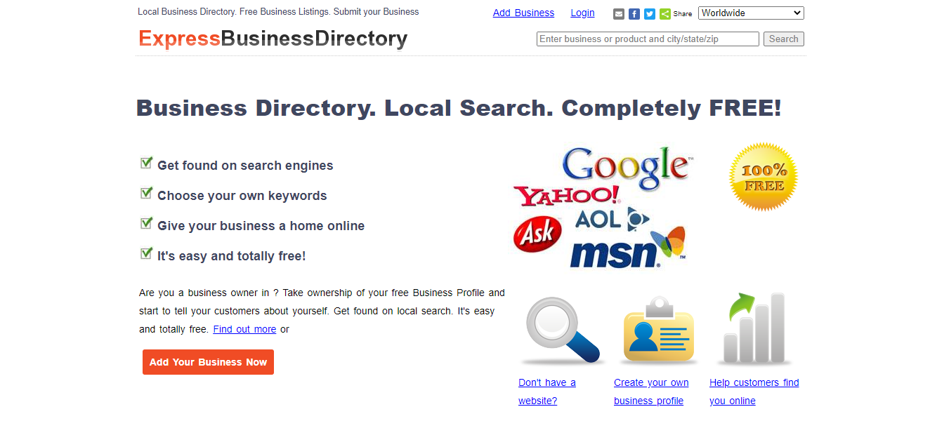 .express business directory