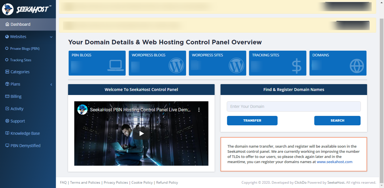 PBN-hosting-portal