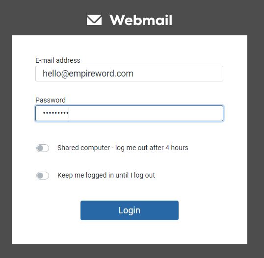 Steps To Configure Business Email Address.