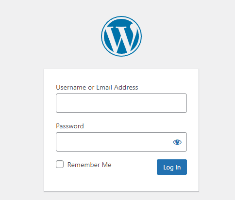 wordpress site login