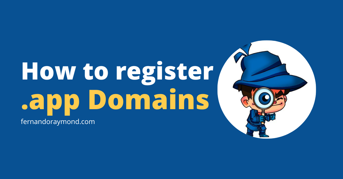 What is .app domain meaning and how to get application name (TLD) with