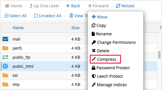 compress files