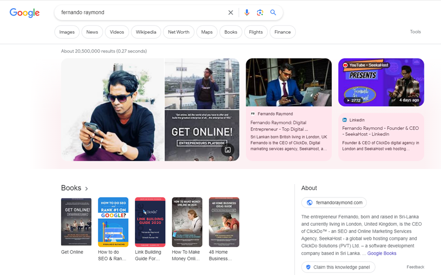 Google-Knowledge-Panel-of-Fernando-Raymond